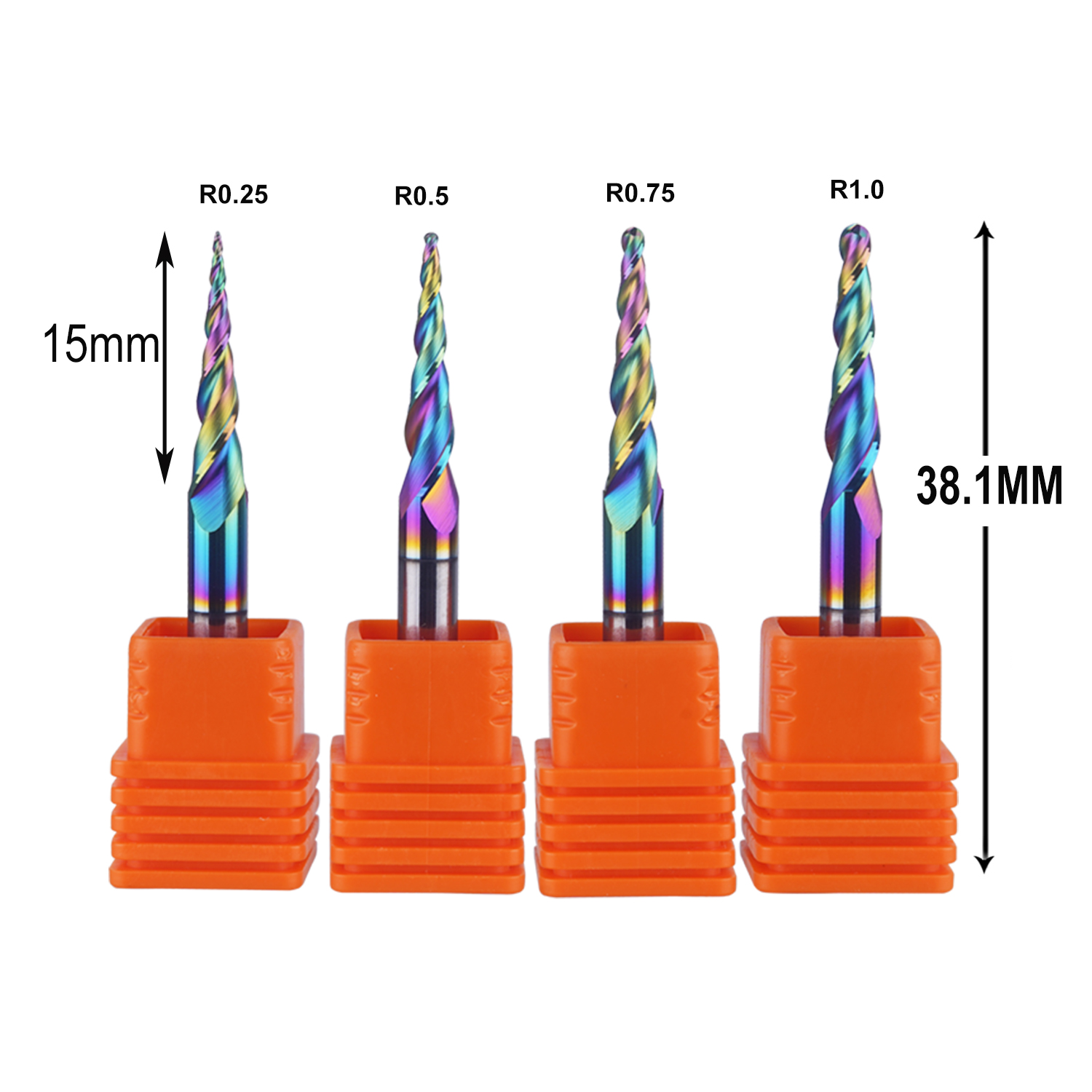 End Mill Set - DREANIQUE Set di 4 Frese a