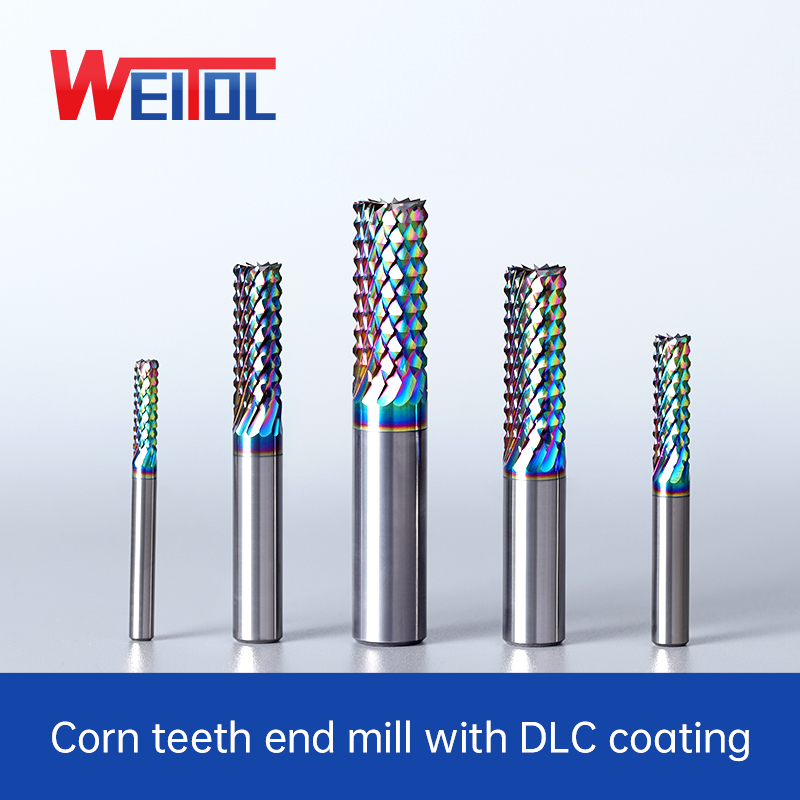 End Mill Set - WeiTol fondo piatto in metallo duro