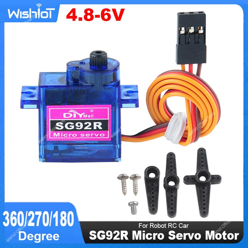 Servo 9G - Micro servomotore SG92R 4.8-6V 360/270/180 gradi