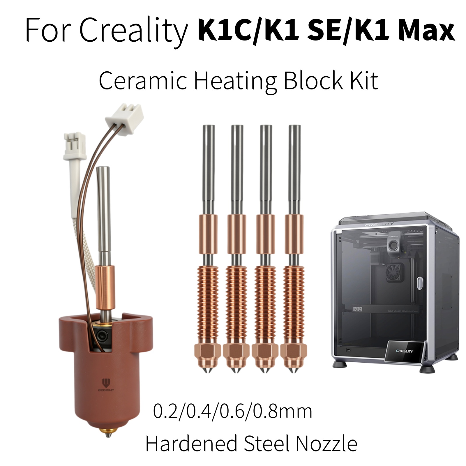Aluminium Profile 2020 - Hotend per Creality K1C K1 MAX