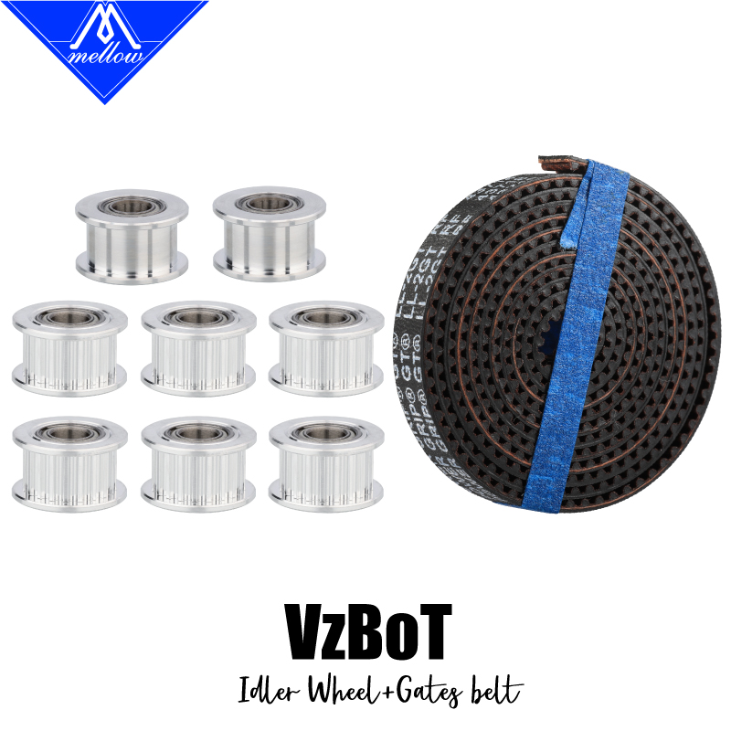 Gt2 Pulley - Mellow 1Set Tenditore in alluminio GT2