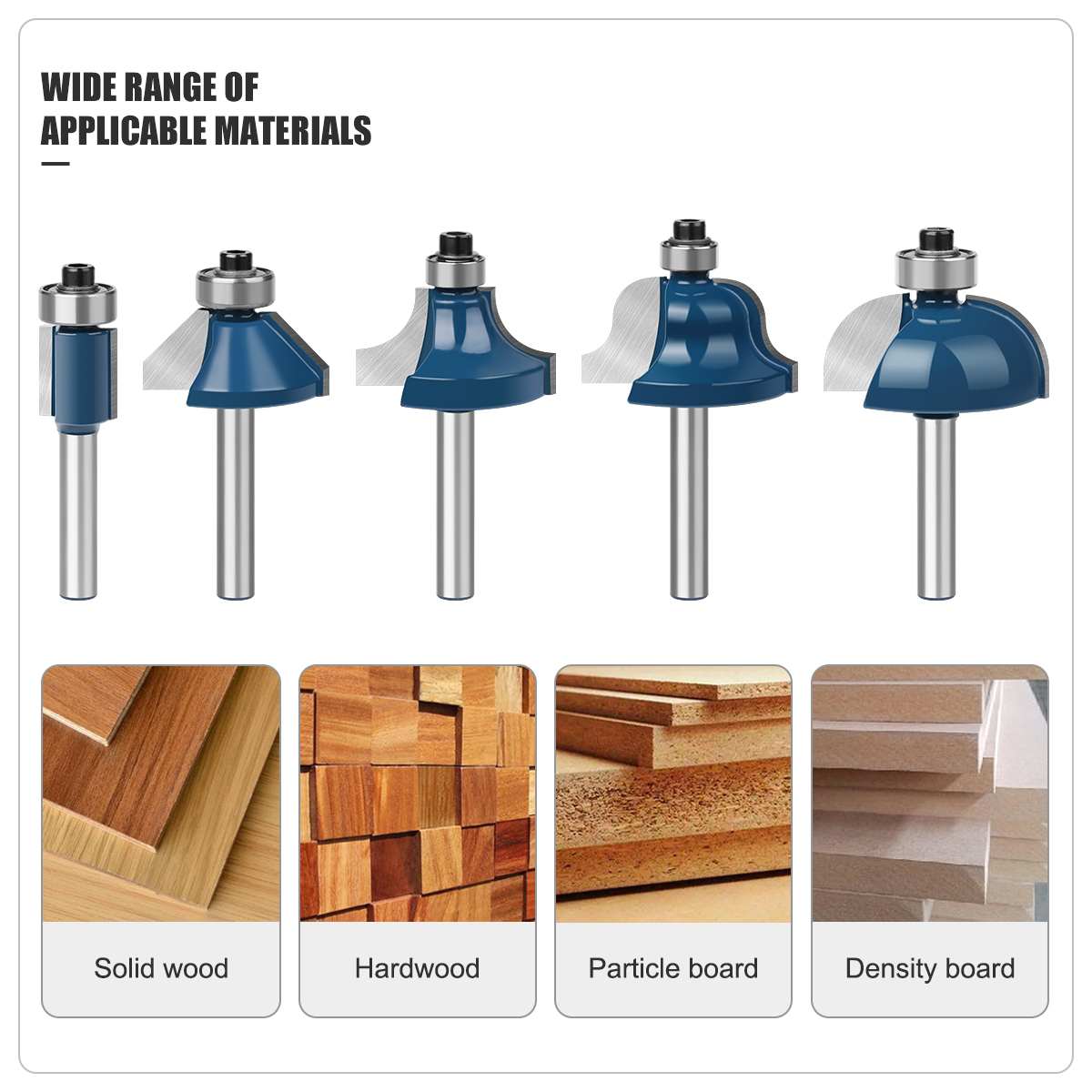Set di punte per router con ga - End Mill Set recensione e prezzo