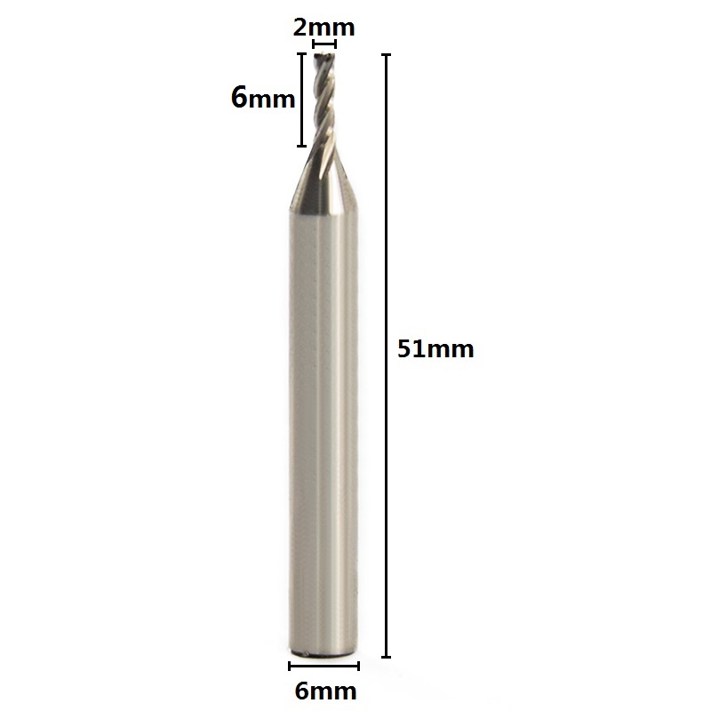1pc Diametro Frez 2mm Fresa 4  - End Mill Set recensione e prezzo