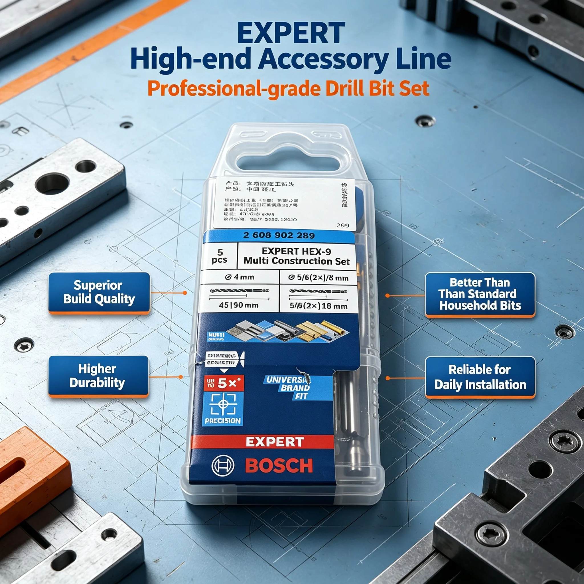 BOSCH 2608902289 EXPERT HEX-9  - Drill Bit Set recensione e prezzo